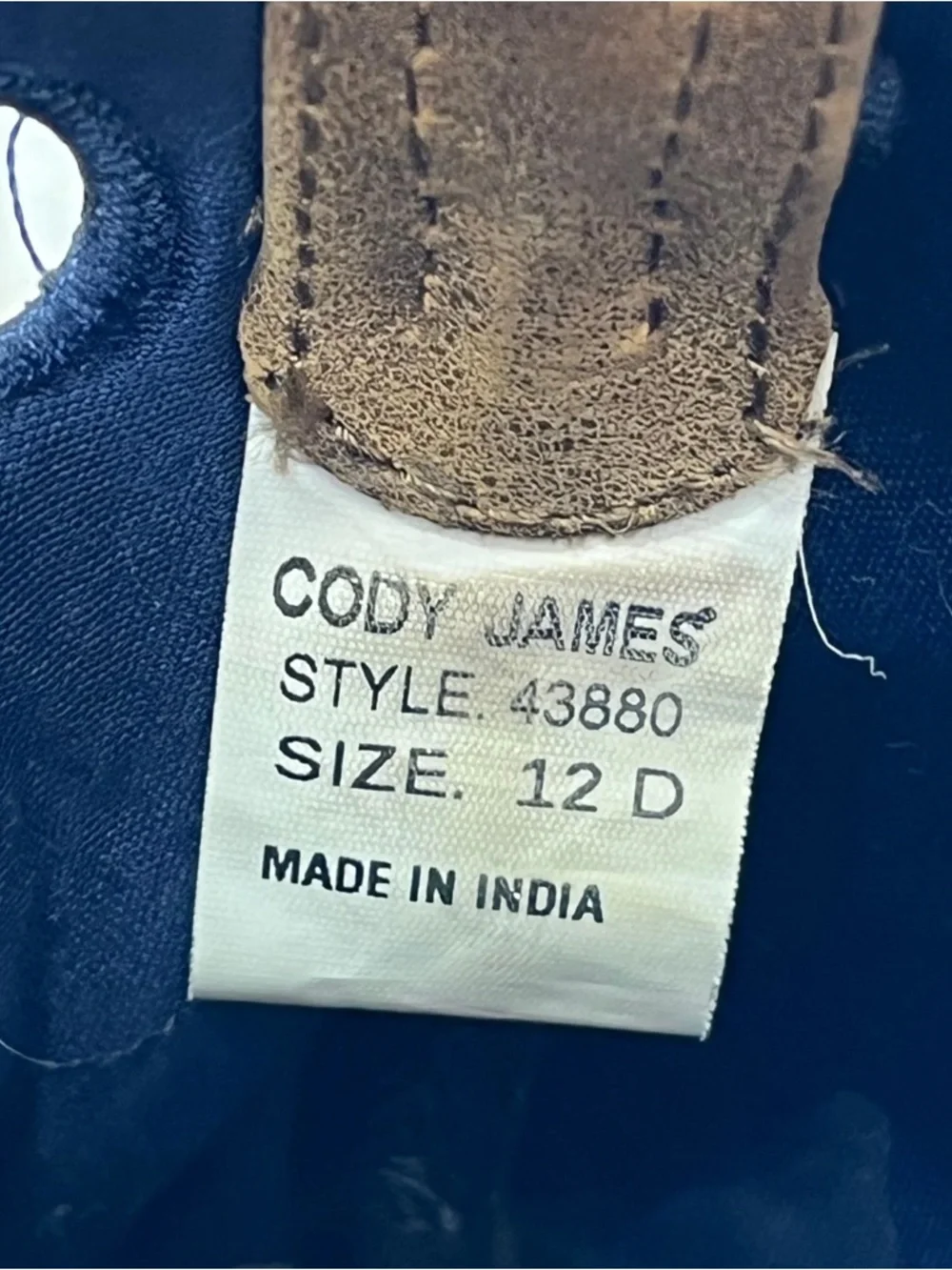 Cody James Boys 12D USA Flag Leather Square Toe Western Cowboy Boots 43880